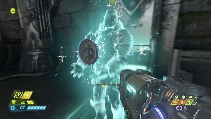 Zaraz pod górną częścią pokładu znajdziesz miejsce, w którym możesz rozdać swoje perki - Doom Eternal: Forteca Zagłady | Mapa sekretów, znajdźki - Doom Eternal - poradnik do gry