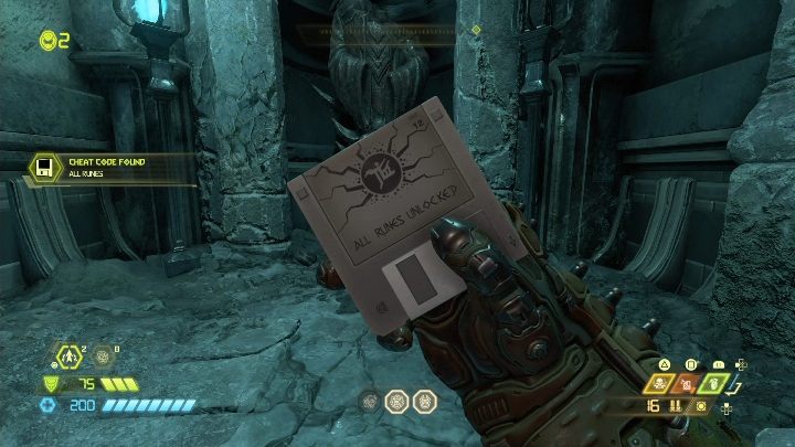 Po podniesieniu sekretu otworzy się przejście, które umożliwi Ci pokonanie dalszej drogi - Doom Eternal: Forteca Zagłady | Mapa sekretów, znajdźki - Doom Eternal - poradnik do gry