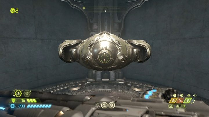 Poruszając się południe od głównego pokładu dotrzesz do pomieszczenia, w którym znajdziesz kilka sekretów - Doom Eternal: Forteca Zagłady | Mapa sekretów, znajdźki - Doom Eternal - poradnik do gry