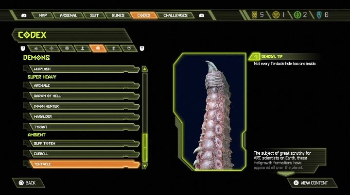 Tak jak, w każdej innej grze macki chowają się w ziemi i wyskakują, gdy się do nich zbliżysz - Doom Eternal: Bestiariusz - Doom Eternal - poradnik do gry