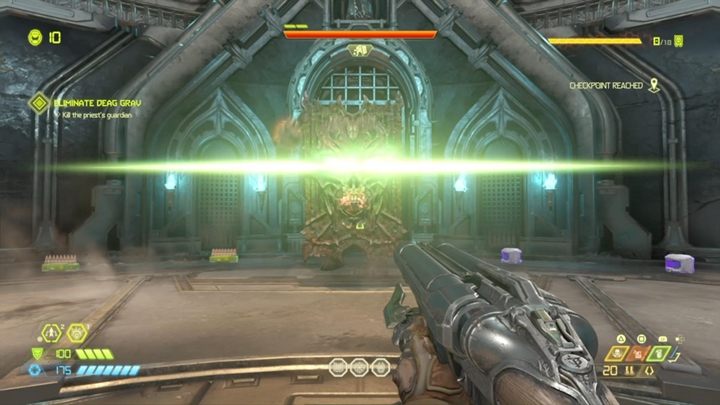 Walka dzieli się na dwie fazy - Doom Eternal: Boss Gladiator | walka, jak pokonać - Doom Eternal - poradnik do gry