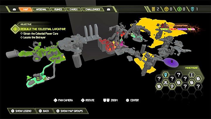 W grze Doom Eternal dostępna jest taka sama trójwymiarowa mapa, jaką oferował poprzednik z 2016 roku - Doom Eternal: Porady na start - Doom Eternal - poradnik do gry