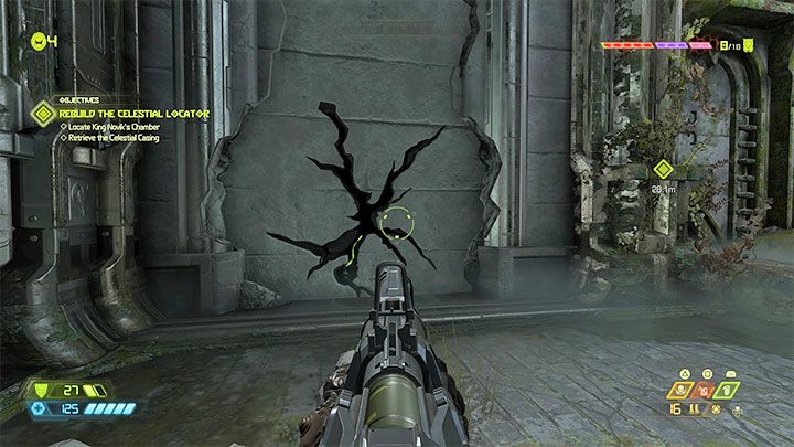 Lokacje odwiedzane w grze Doom Eternal skrywają mnóstwo znajdziek i wiele z nich znajduje się za osłabionymi ścianami - Doom Eternal: Porady na start - Doom Eternal - poradnik do gry