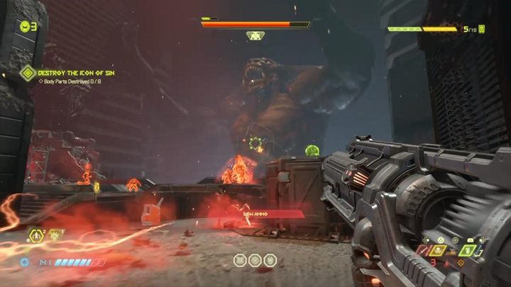 Niszcz kolejne punkty na ciele bossa, zabijaj potwory i bądź mobilny - Doom Eternal: Boss Ikona Grzechu | walka, jak pokonać - Doom Eternal - poradnik do gry