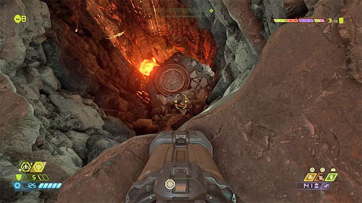 Możesz bez żadnych obaw zeskakiwać z dużych wysokości, gdyż pancerz bohatera jest w stanie zamortyzować każdy upadek - Doom Eternal - poradnik do gry