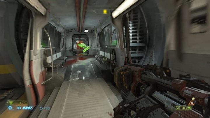 Zeskocz na dół i idź do budynku, który wymaga dostępu karty - Doom Eternal: Piekło na ziemi (Hell on Earth) solucja, opis przejścia - Doom Eternal - poradnik do gry