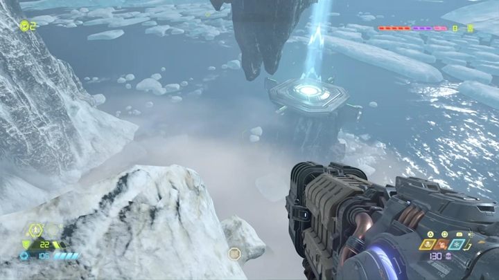 Wylądujesz na lodowej planecie - Doom Eternal: Baza Kultystów (Cultist Base) solucja, opis przejścia - Doom Eternal - poradnik do gry