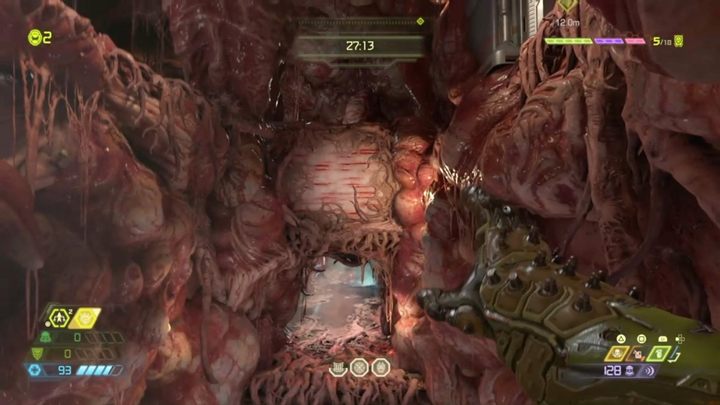 Zeskocz na dół i przejdź tunelami - Doom Eternal: Supergniazdo Juchy (Super Gore Nest) solucja, opis przejścia - Doom Eternal - poradnik do gry