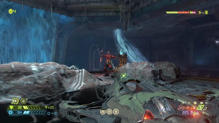 Na dole czeka cię bardzo duża batalia z siłami demonów - Doom Eternal: Nekravol 2 solucja, opis przejścia - Doom Eternal - poradnik do gry