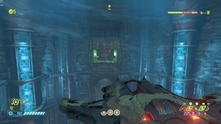 Dotrzesz do obracających się kolumn na które musisz wskakiwać - Doom Eternal: Nekravol 2 solucja, opis przejścia - Doom Eternal - poradnik do gry