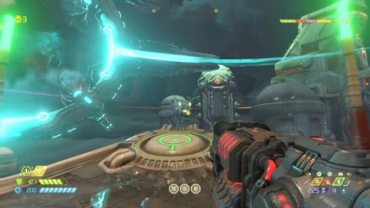 Wyjdź teraz z placówki i przeskocz platformą dalej, gdzie przywita cię oczywiście sporo demonów - Doom Eternal: Urdak solucja, opis przejścia - Doom Eternal - poradnik do gry