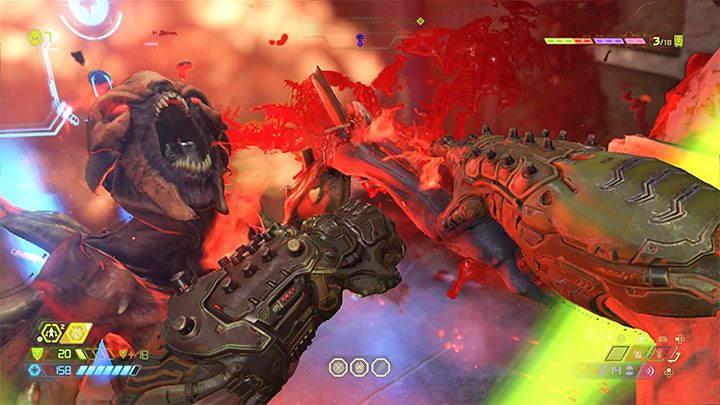 W grze Doom Eternal odnajdywanie leżącego na ziemi lootu nie jest głównym sposobem odnawiania punktów zdrowia i pancerza - Doom Eternal: Śmierć - jak rzadziej ginąć? - Doom Eternal - poradnik do gry
