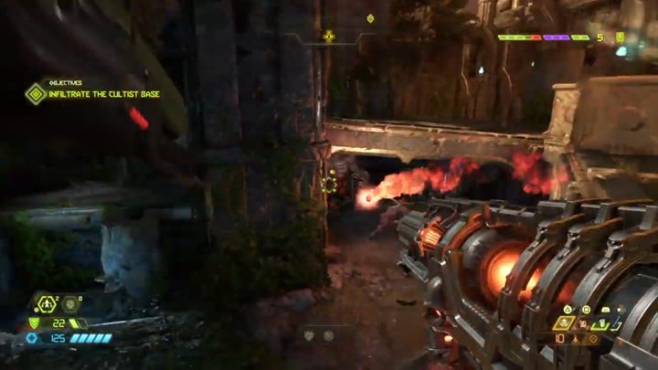 Ta brama jest już wyraźnie trudniejsza od poprzedniej - Doom Eternal: Baza Kultystów | Bramy Slayera solucja, opis przejścia - Doom Eternal - poradnik do gry