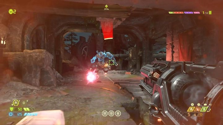 Oprócz Tytana, pojawią się jeszcze atropokuby i pomniejsze demony, które służą głównie do leczenia się - Doom Eternal: Kompleks Arc | Bramy Slayera solucja, opis przejścia - Doom Eternal - poradnik do gry