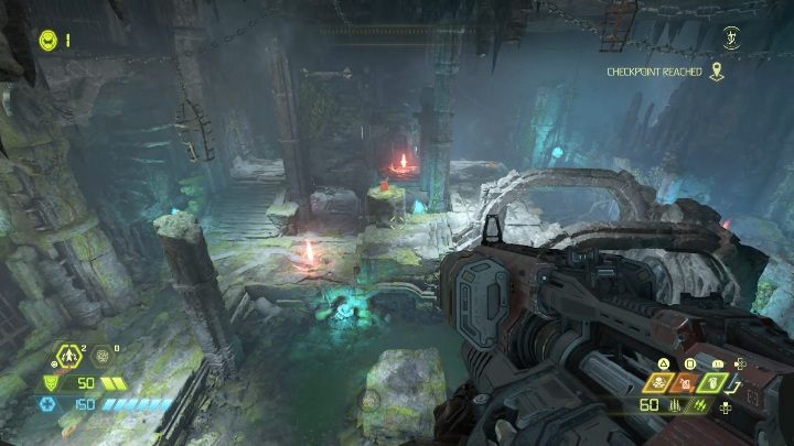 W rozrywarium możesz doszlifować swoje umiejętności, sprawdzić nowe bronie oraz różnorodne ich konfiguracje - Doom Eternal: Forteca Zagłady - Doom Eternal - poradnik do gry