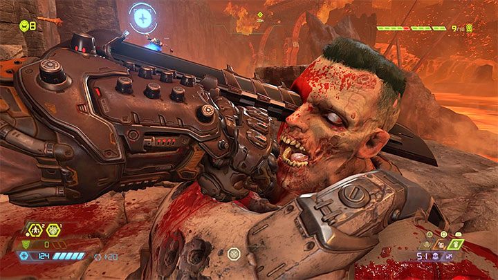 Dodatkową metodą pozyskiwania punktów zdrowia jest wykonywanie Glory Kills, czyli egzekucji na pulsujących przeciwnikach - Doom Eternal: Zapasy - jak uzupełnić szybko? - Doom Eternal - poradnik do gry