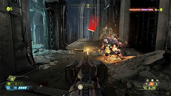 Dodatkową metodą pozyskiwania punktów pancerza jest podpalanie przeciwników dzięki gadżetowi Płomienny wybuch (Flame Belch), który otrzymuje się w początkowej fazie kampanii - Doom Eternal: Zapasy - jak uzupełnić szybko? - Doom Eternal - poradnik do gry