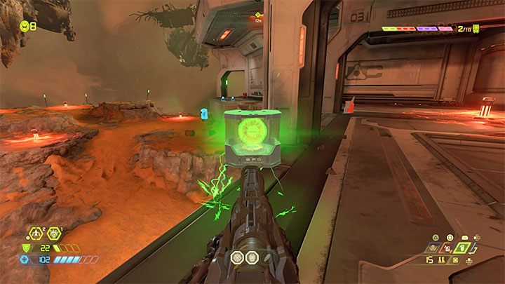 Po odnalezieniu amunicji do BFG podejdź do niej żeby uzupełnić jej zapas - Doom Eternal: BFG - jak zdobyć, kiedy jej używać? - Doom Eternal - poradnik do gry