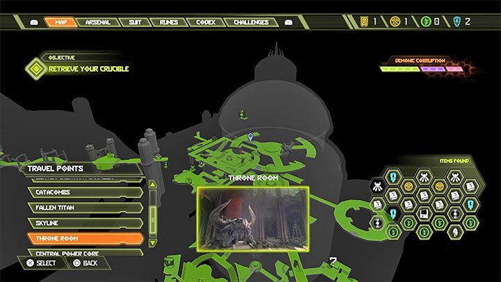 Zacznij od dotarcia do obszaru gdzie kończy się misję - Doom Eternal: Taras Nabad - jak dotrzeć do pytajnika w szybie? - Doom Eternal - poradnik do gry