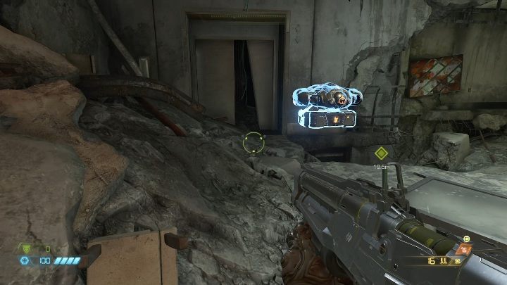 Kolejne ulepszenie broni znajdziesz wchodząc do zniszczonego budynku - Doom Eternal: Piekło na ziemi | Mapa sekretów, znajdźki - Doom Eternal - poradnik do gry