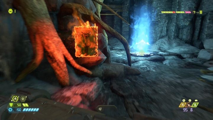 Do tej znajdźki dotrzesz wykonując misję fabularną - Doom Eternal: Exultia | Mapa sekretów, znajdźki - Doom Eternal - poradnik do gry