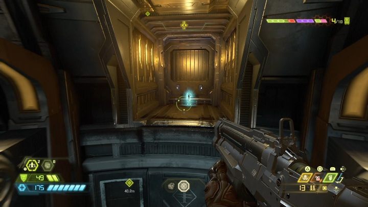 Wykonując zadanie fabularne wskoczysz na kręcący się obiekt - Doom Eternal: Baza kultystów | Mapa sekretów, znajdźki - Doom Eternal - poradnik do gry