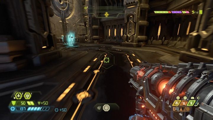 Na samym końcu mapy znajdziesz miejsce z perkami - Doom Eternal: Baza kultystów | Mapa sekretów, znajdźki - Doom Eternal - poradnik do gry