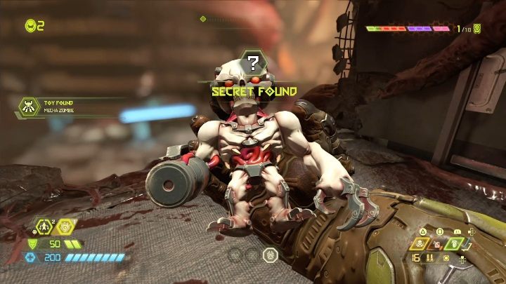 Figurkę znajdziesz na jednej z półek, koło zniszczonego budynku - Doom Eternal: Supergniazdo juchy | Mapa sekretów, znajdźki - Doom Eternal - poradnik do gry