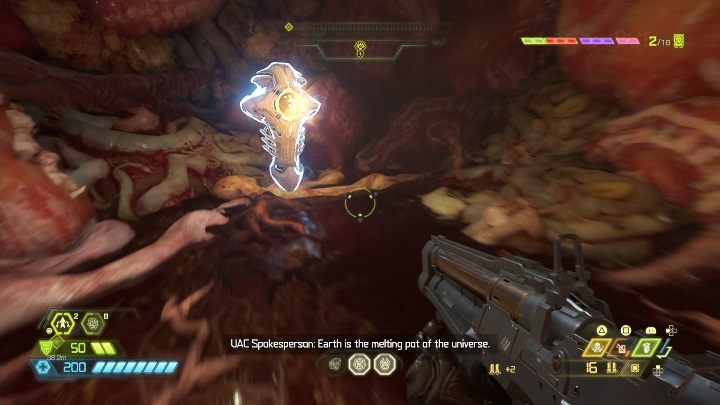 Tę runę znajdziesz na końcu jednego z korytarzy - Doom Eternal: Supergniazdo juchy | Mapa sekretów, znajdźki - Doom Eternal - poradnik do gry