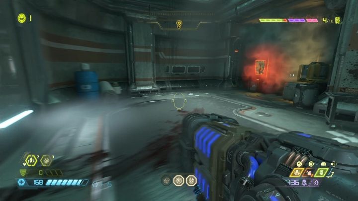 Po wyjściu z lokacji, na której walczyłeś z przeciwnikami, trafisz do sporego korytarza - Doom Eternal: Supergniazdo juchy | Mapa sekretów, znajdźki - Doom Eternal - poradnik do gry