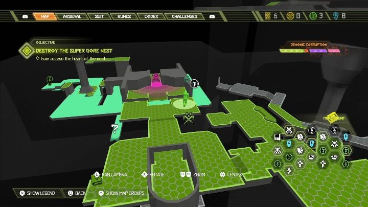 13 - Doom Eternal: Supergniazdo juchy | Mapa sekretów, znajdźki - Doom Eternal - poradnik do gry