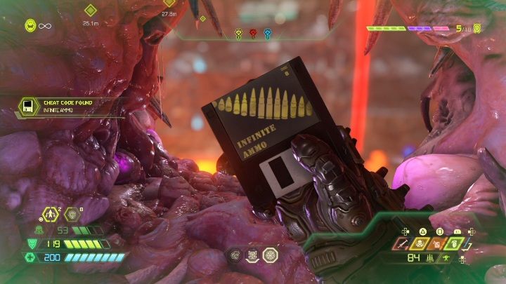 Dyskietka znajduje się w górze, na której musisz uruchomić klucze - Doom Eternal: Supergniazdo juchy | Mapa sekretów, znajdźki - Doom Eternal - poradnik do gry