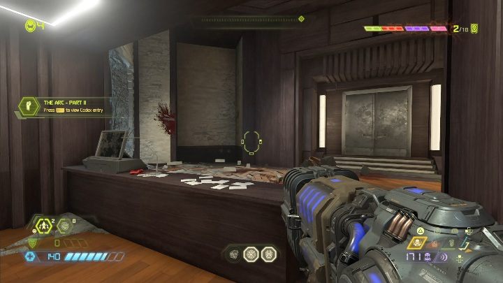 Zaraz za recepcją znajdziesz notatkę - Doom Eternal: Kompleks Arc | Mapa sekretów, znajdźki - Doom Eternal - poradnik do gry