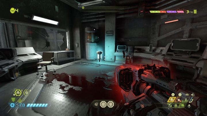 Podróżując do punktu, wskazanego przez misję fabularną, dotrzesz do małego pomieszczenia - Doom Eternal: Kompleks Arc | Mapa sekretów, znajdźki - Doom Eternal - poradnik do gry