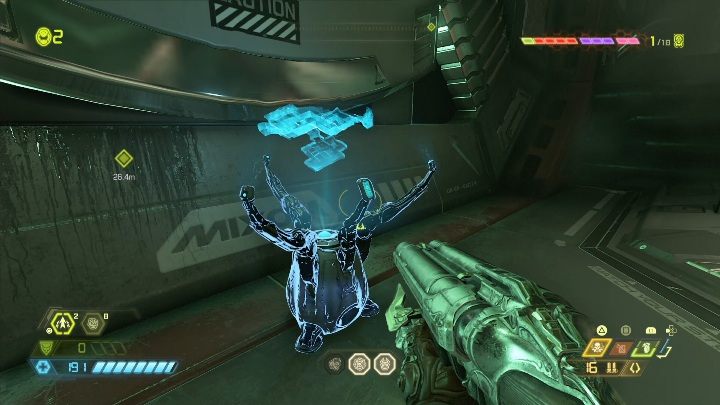 Mapę znajdziesz udając się na koniec pomieszczenia, zaraz za drzwiami z pułapkami - Doom Eternal: Jądro Marsa | Mapa sekretów, znajdźki - Doom Eternal - poradnik do gry