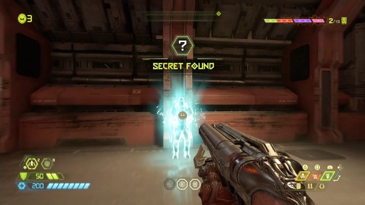 Po zejściu na najniższe piętro musisz jeszcze wskoczyć do dziury w ścianie - Doom Eternal: Jądro Marsa | Mapa sekretów, znajdźki - Doom Eternal - poradnik do gry