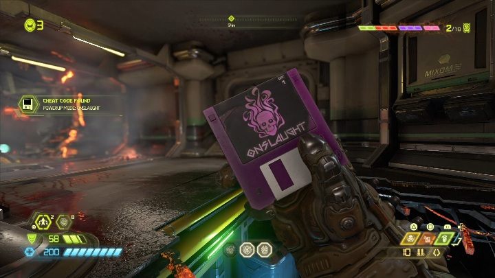 Kolejny sekret, do którego dotrzesz wykonując zdanie fabularne - Doom Eternal: Jądro Marsa | Mapa sekretów, znajdźki - Doom Eternal - poradnik do gry