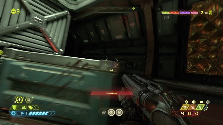 Aby dostać się do tego sekretu musisz przejść przez szyb wentylacyjny - Doom Eternal: Jądro Marsa | Mapa sekretów, znajdźki - Doom Eternal - poradnik do gry