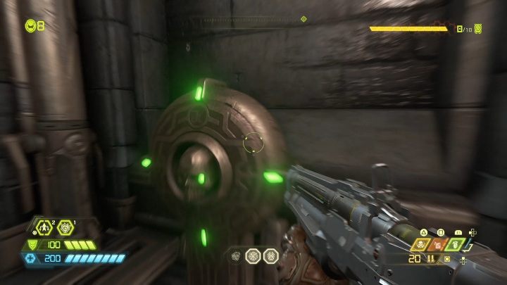 Aby dostać się do tego życia musisz pierw otworzyć przejście - Doom Eternal: Strażnik Jeden | Mapa sekretów, znajdźki - Doom Eternal - poradnik do gry