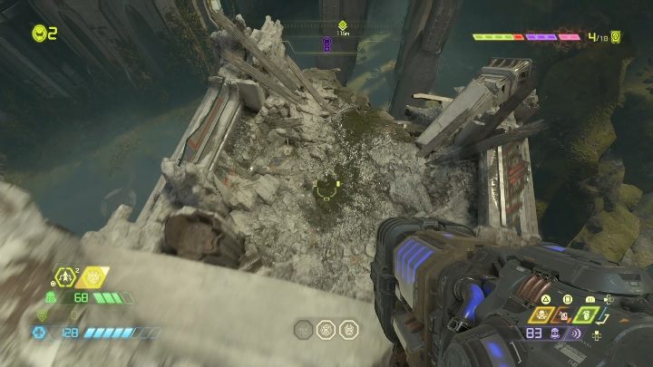 Winda zawiezie Cię na piętro, z którego możesz zeskoczyć - Doom Eternal: Taras Nabad | Mapa sekretów, znajdźki - Doom Eternal - poradnik do gry