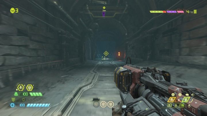 Do tej znajdźki dotrzesz idąc do zadania fabularnego - Doom Eternal: Taras Nabad | Mapa sekretów, znajdźki - Doom Eternal - poradnik do gry