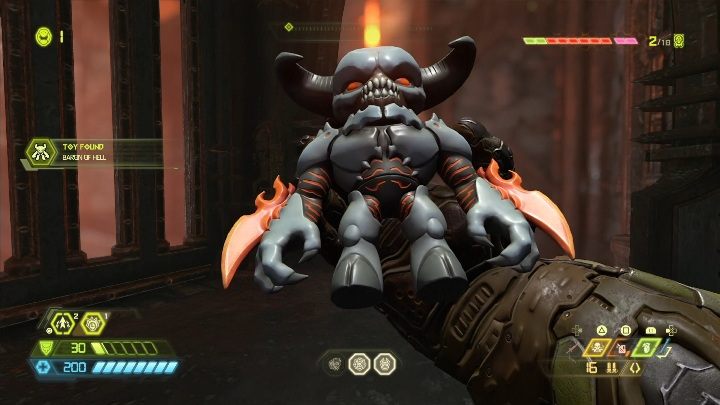 Potem zeskocz na niższy poziom korzystając ze zniszczonej podłogi - Doom Eternal: Nekravol 1 | Mapa sekretów, znajdźki - Doom Eternal - poradnik do gry