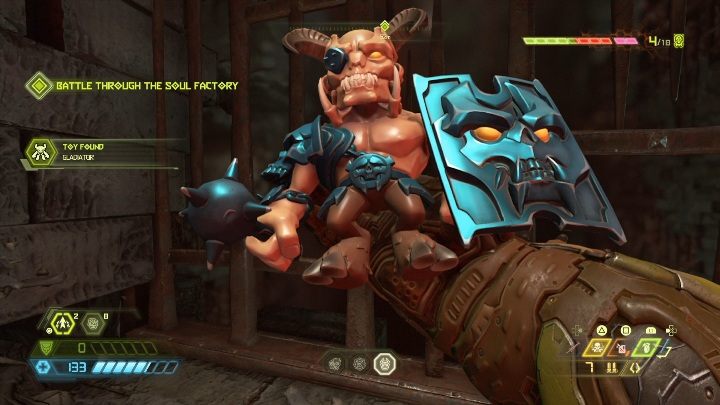 Figurkę Gladiatora znajdziesz dopiero, gdy skoczysz w przepaść - Doom Eternal: Nekravol 1 | Mapa sekretów, znajdźki - Doom Eternal - poradnik do gry