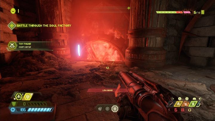 W tej samej lokacji co figurka Doom Huntera znajdziesz token - Doom Eternal: Nekravol 1 | Mapa sekretów, znajdźki - Doom Eternal - poradnik do gry