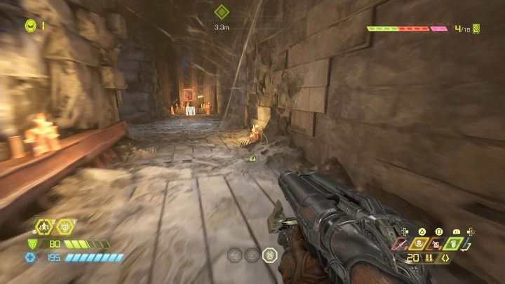 Do tej znajdźki dotrzesz podążając za znacznikiem misji fabularnej - Doom Eternal: Nekravol 2 | Mapa sekretów, znajdźki - Doom Eternal - poradnik do gry