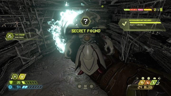 Aby dostać się do figurki musisz rzucić się w przepaść - Doom Eternal: Urdak | Mapa sekretów, znajdźki - Doom Eternal - poradnik do gry