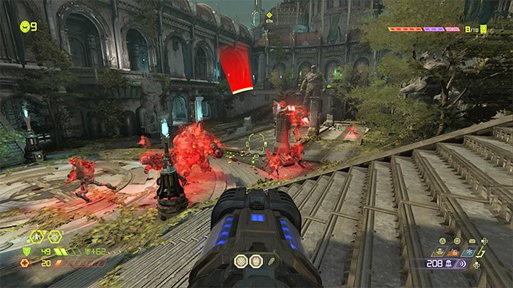 Obecność Archvilea możesz łatwo rozpoznać po tym, że inne demony będą miały czerwoną otoczkę - Doom Eternal: Archvile - jak pokonać demona? - Doom Eternal - poradnik do gry