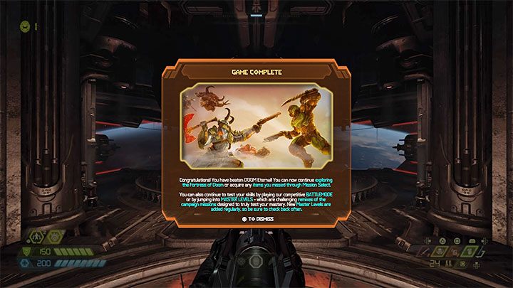 Do Fortecy Zagłady powrócisz na szczęście po ukończeniu ostatniej misji i będziesz mógł kontynuować rozgrywkę - Doom Eternal: Czy w grze jest punkt bez powrotu? - Doom Eternal - poradnik do gry