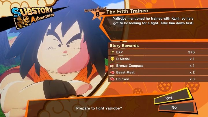 Ramy czasowe: Od Zatrzymaj saiyańską inwazję - Odcinek 3: Podstawy przetrwania do Odcinek 3: Podstawy przetrwania - Piąty stażysta | Dragon Ball Z Kakarot - misja poboczna - Dragon Ball Z Kakarot - poradnik do gry