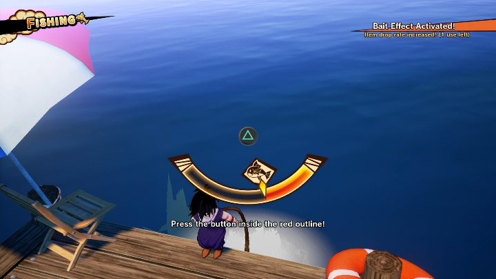 Ten dział dotyczy łowienia ryb - Podręcznik szkolenia Szkoły Żółwia w Dragon Ball Z Kakarot - Dragon Ball Z Kakarot - poradnik do gry